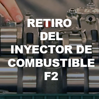 Retiro del inyector de combustible F2
