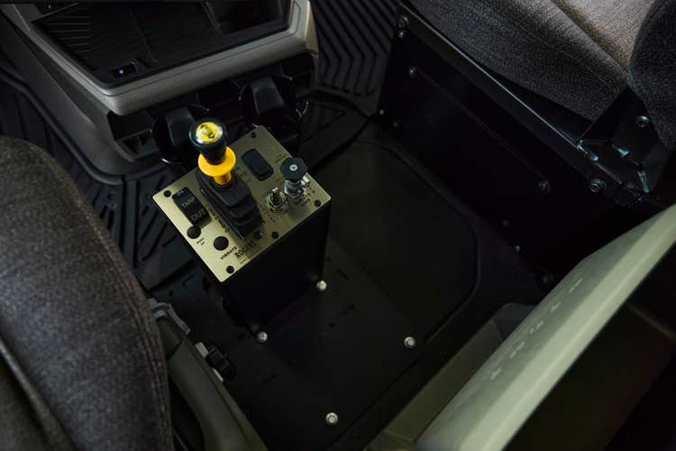 A view of the control panel of the Volvo VNX to help with customizations.