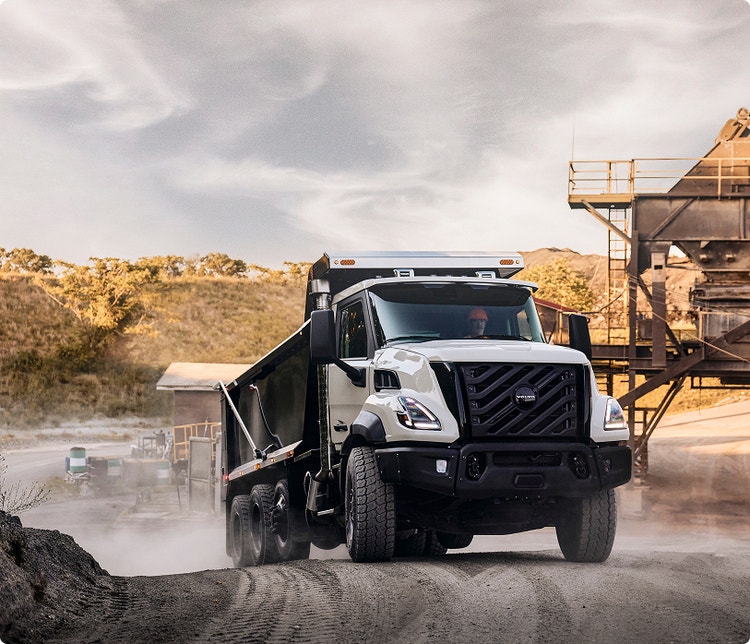 The Volvo VNX xlimbing an uphill curve. For paving, curbing, and other precision construction work, I-Shift with Crawler Gears delivers controlled low-speed operation down to 0.6 mph in both forward and reverse.